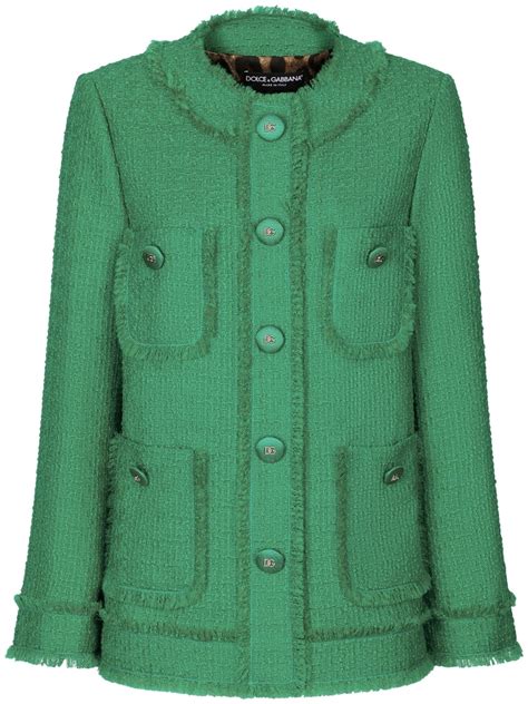 dolce gabbana mantel boucle damen|Dolce & Gabbana Boucle Jackets for Women .